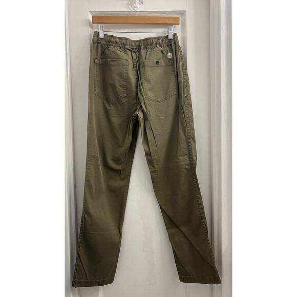 Marine Layer Camp Olive Casual Cotton Drawstring Pant, small - Picture 3 of 6